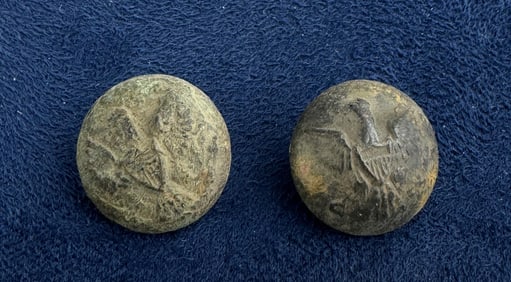 Fort Custer Montana Indian Wars Kepi Buttons