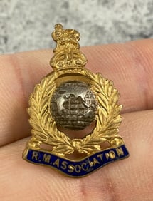 WW2 Royal Marines Association Badge