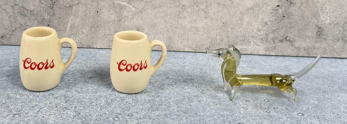 Miniature Coors Pottery Beer Mugs