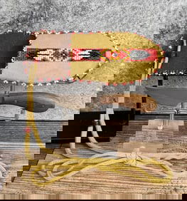 Native American Indian Beaded Neck Knife