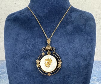 WW2 USMC Marine Corps Sweetheart Necklace