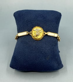 WW2 USMC Marine Corps Sweetheart Bracelet