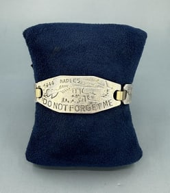 WW2 Aluminum Sweetheart Tour Bracelet