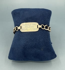 WW2 Navy Sterling Silver Pearl Harbor Bracelet
