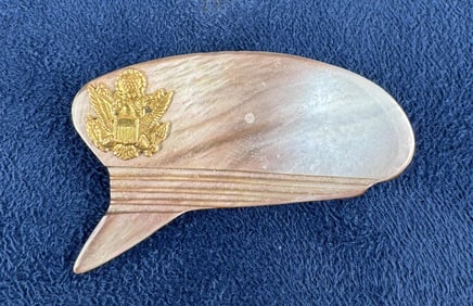 WW2 US Army Pearl Sweetheart Hat Brooch