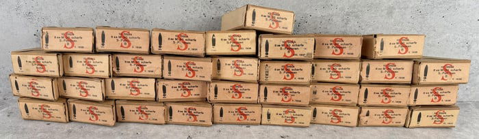 350 Rounds of WW2 German 8mm Mauser Rifle Ammo