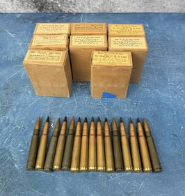 118 Rounds of WW2 German 8mm Mauser Rifle Ammo
