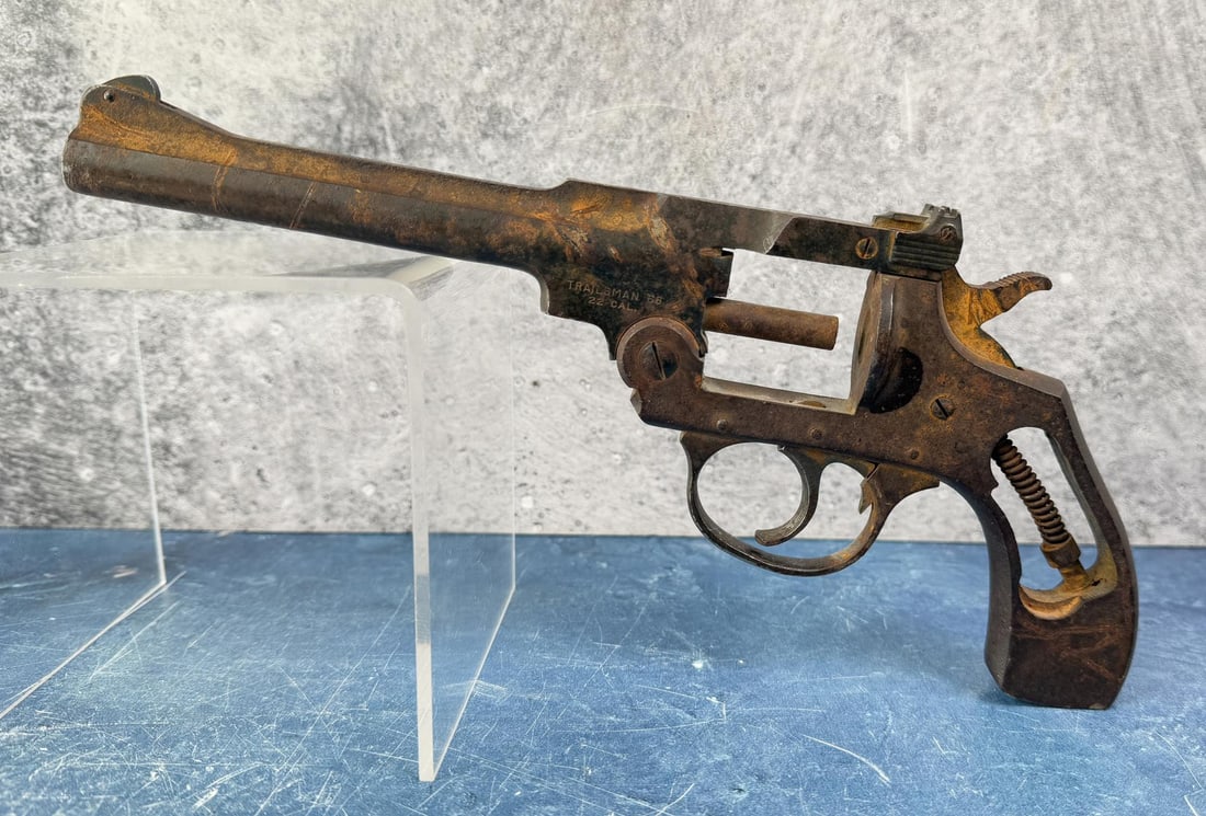 Iver Johnson Trailsman .22 Revolver Pistol: Sold for parts only. AS-IS. FFL transfer required, C&R Licenses Not Accepted.