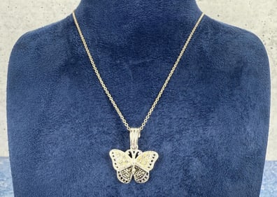 Sterling Silver Butterfly Necklace