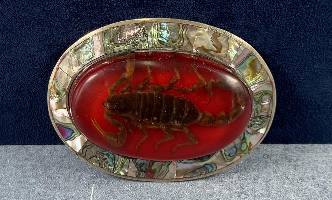Vintage Scorpion Belt Buckle: 3" by 4"