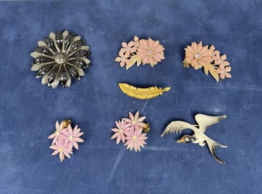 Costume Jewelry Earrings and Brooches