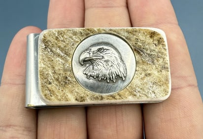 Elk Antler Eagle Money Clip