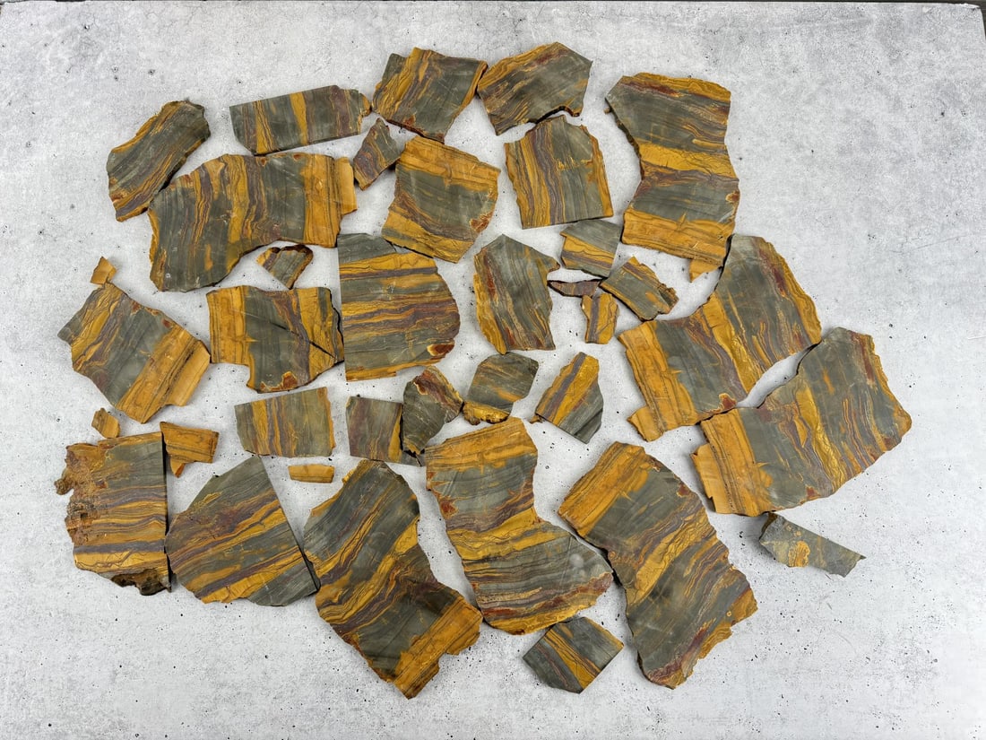 Wyoming Tiger Iron Banded Iron Lapidary Slabs (1 of 5)