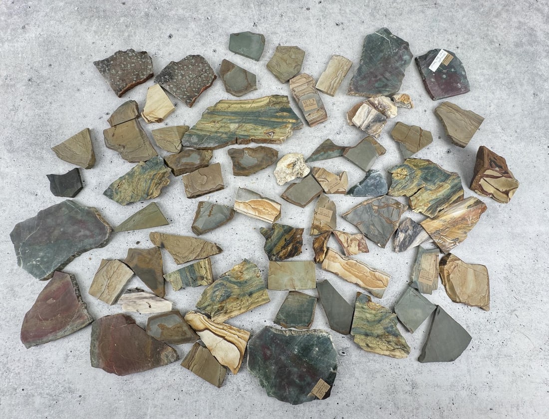Collection Of Lapidary Material Mineral Slabs (1 of 5)