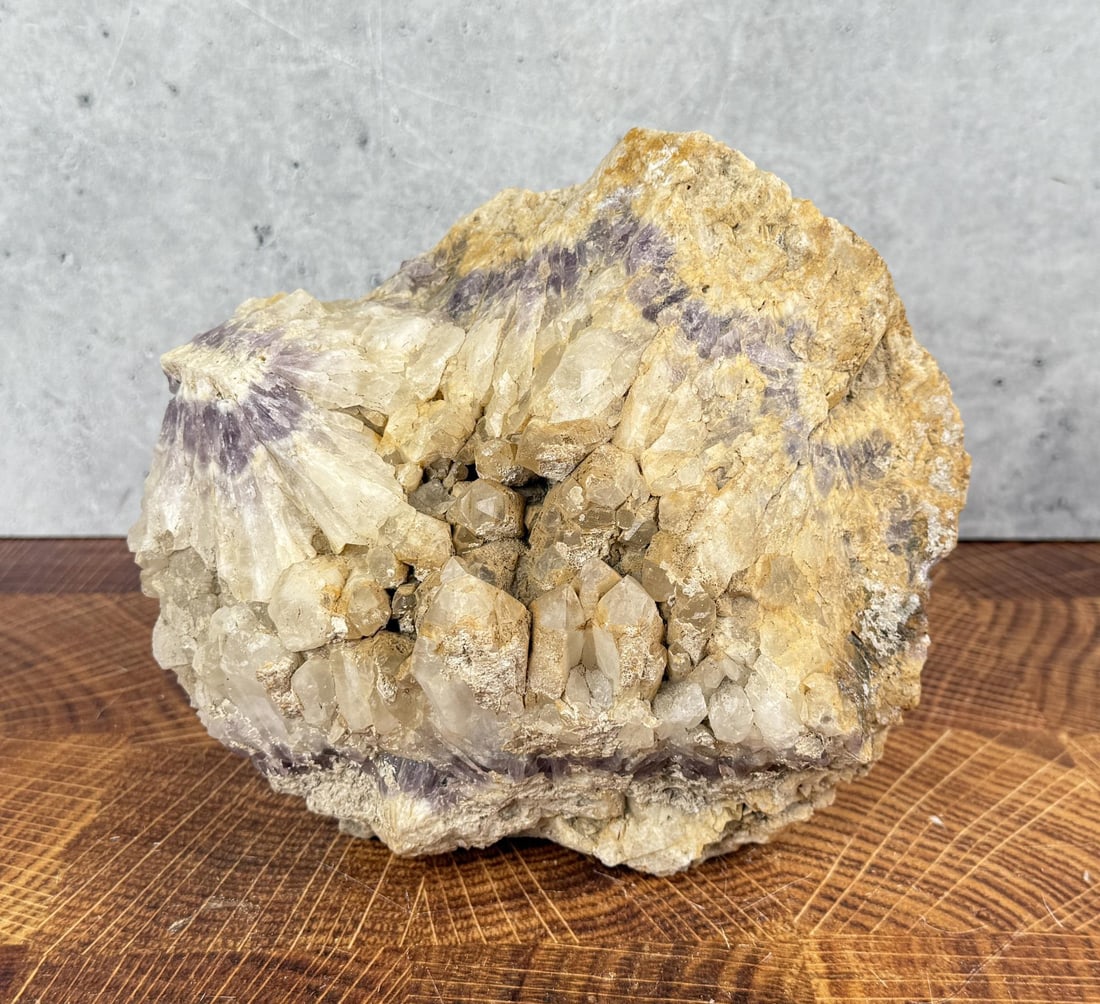 Banded Chevron Amethyst Crystal Cluster (1 of 3)