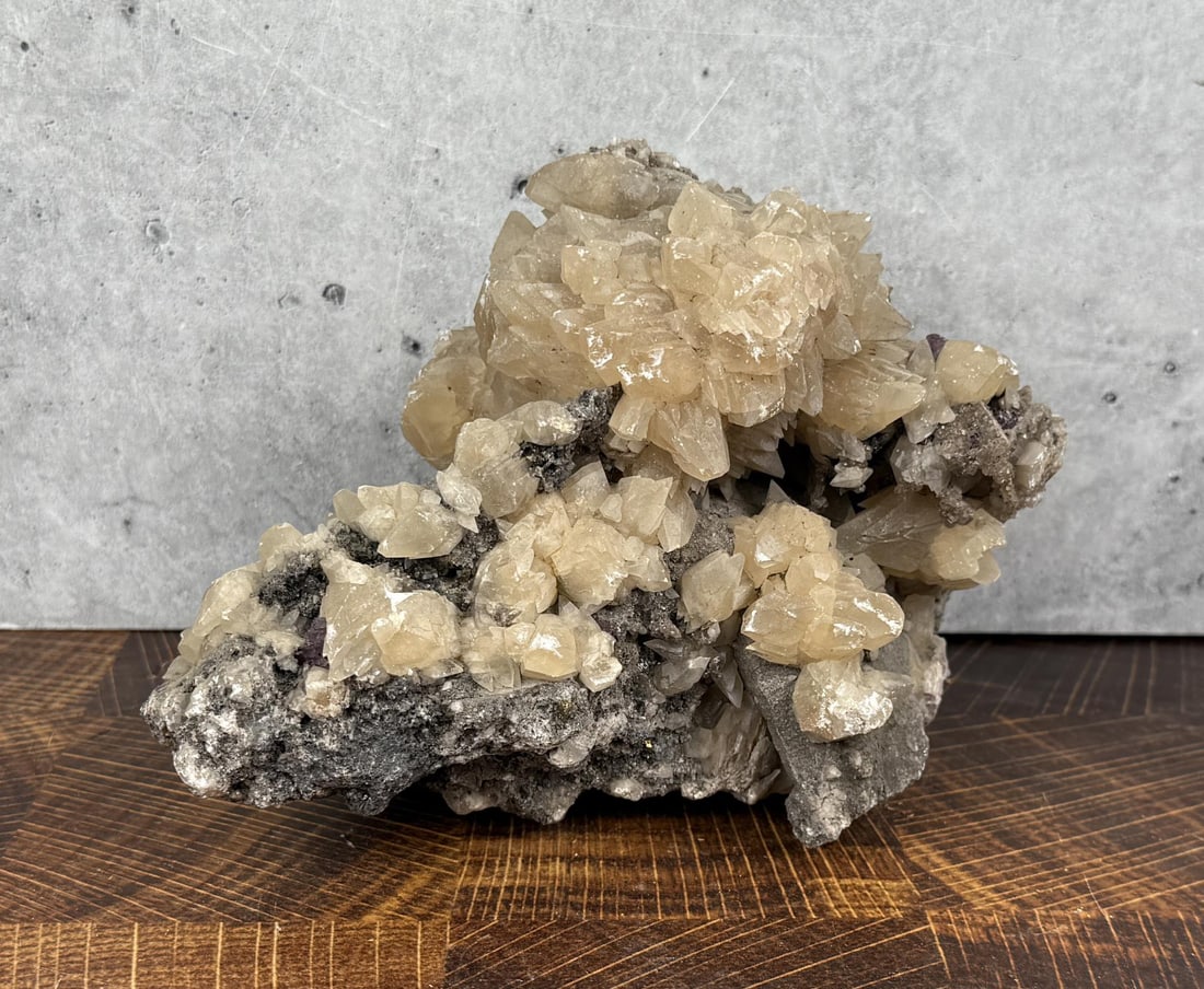 Honey Dogtooth Calcite Mineral Specimen (1 of 3)