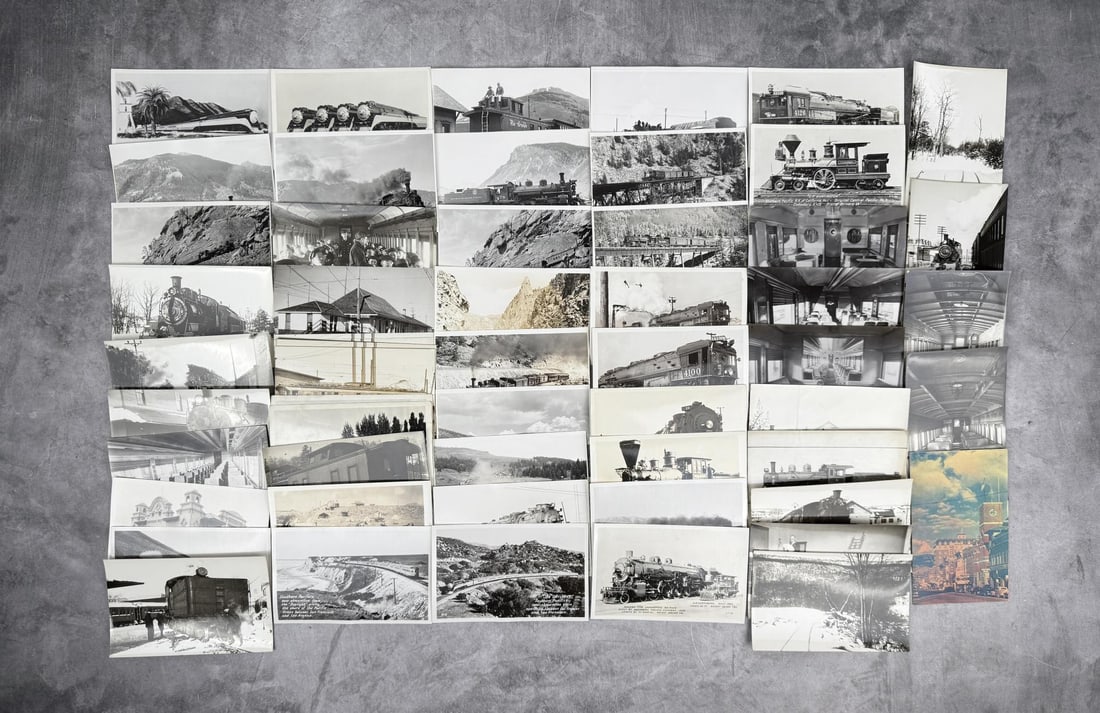 Collection of Railroad RPPC Postcards (1 of 4)