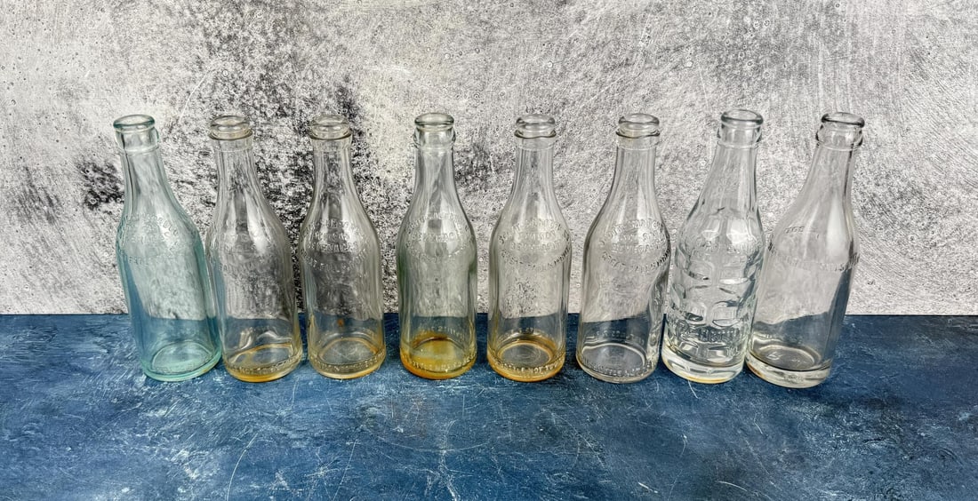 Collection of Montana Soda Bottles: Most are Great Falls.