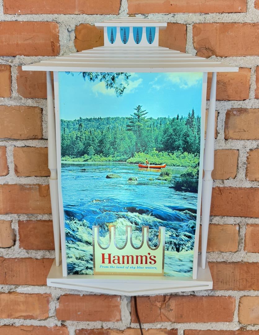 Hamm Beer Lighted Motion Sign Canoe (1 of 8)