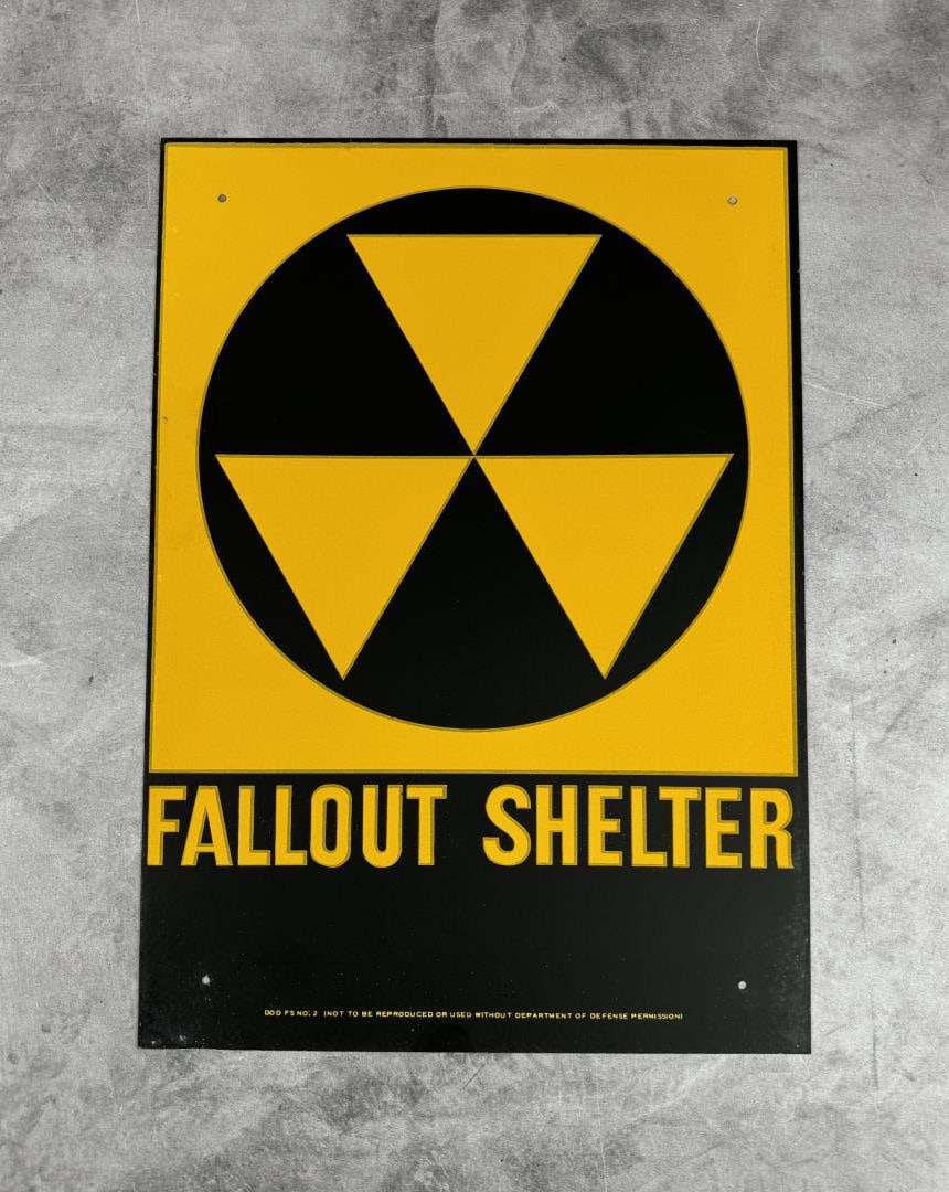 US Department of Defense Fallout Shelter Sign (1 of 4)