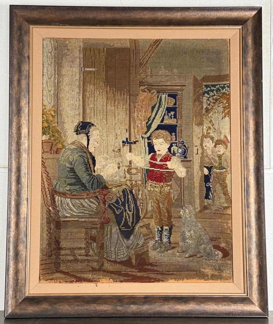 Antique French Tapestry Panel (1 of 6)