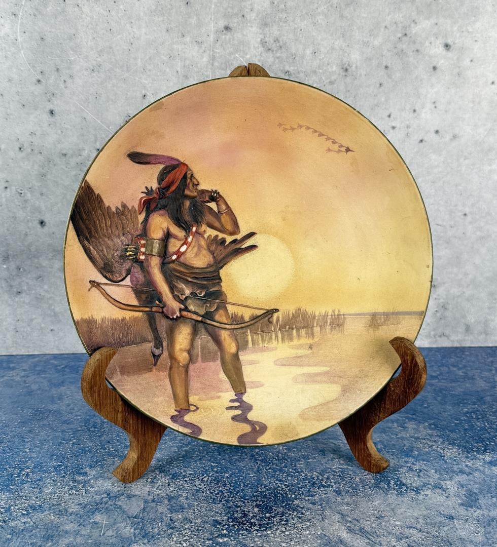 Nippon Native American Indian Relief Plate (1 of 4)