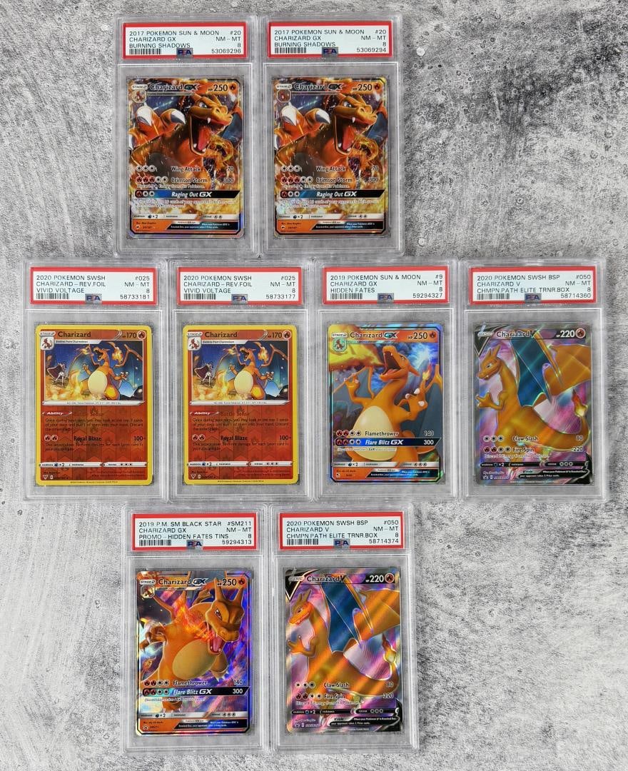 Collection of Pokemon PSA Graded Cards Charizard (1 of 3)