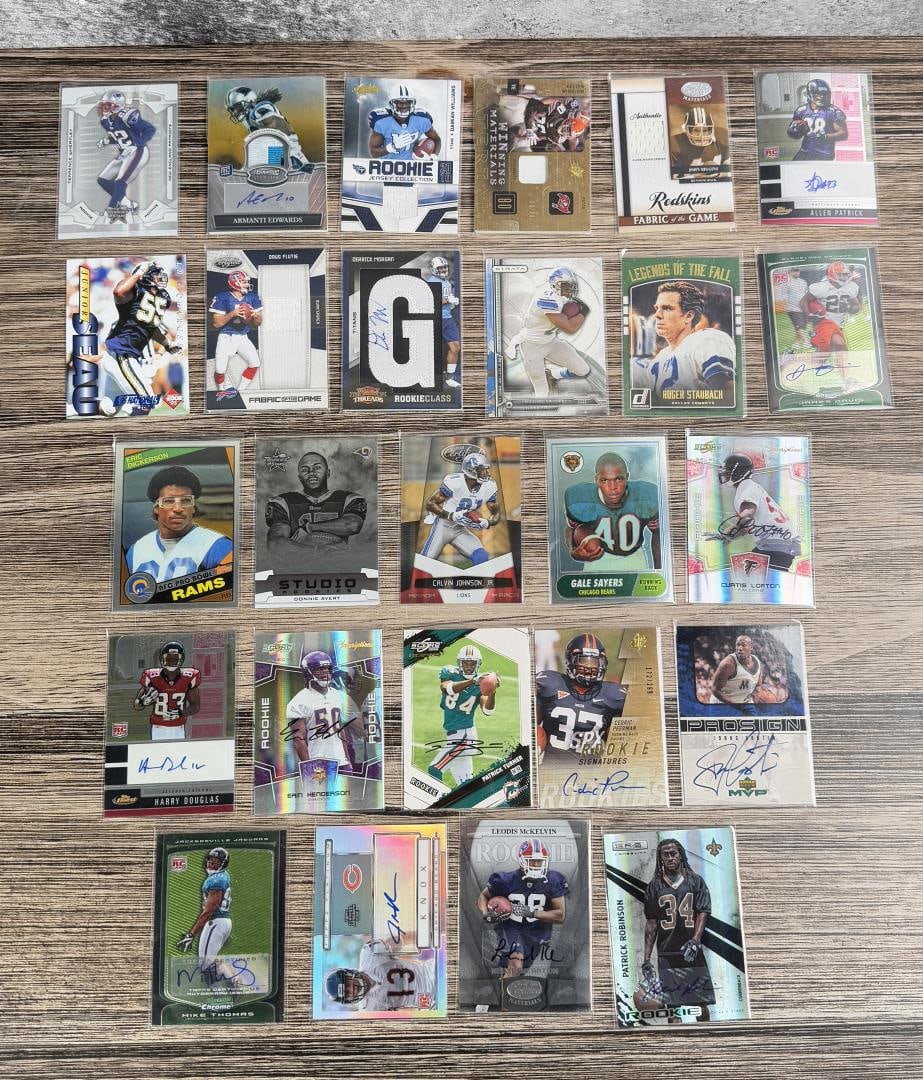 Collection of Patch and Auto Football Cards (1 of 3)