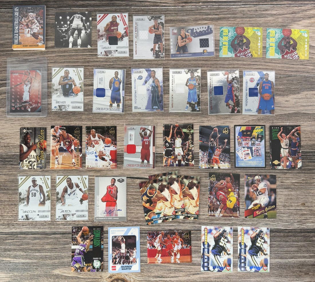 Collection of NBA Basketball Cards Signed Inserts (1 of 3)