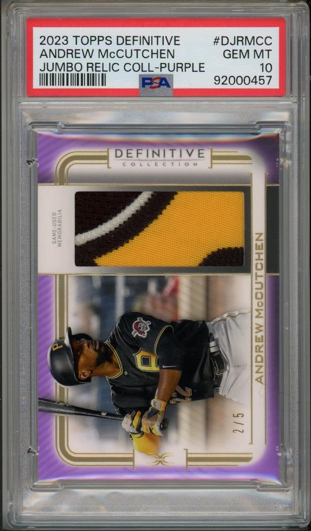 2023 Topps Definitive Andrew McCutchen PSA 10 (1 of 3)