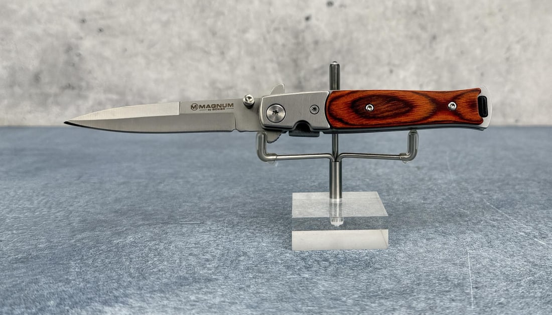 Boker Magnum Stiletto Knife: 4 1/4" long. Michael Westergard Collection Inv: 197