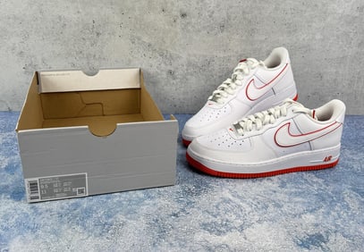 Nike DV0788-102 Air Force 1 2007 White Picante Red