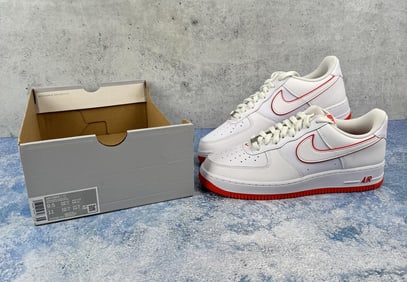 Nike DV0788-102 Air Force 1 2007 White Picante Red