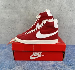 Nike Blazer DA4672-600 Mid GS Gym Red White Suede