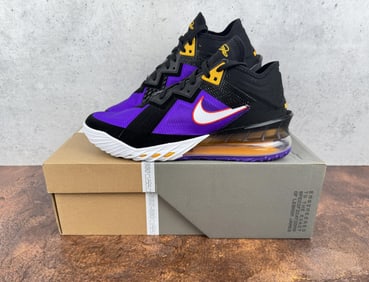 Nike CV7562-003 Lebron 18 XVIII Low Lakers Shoes