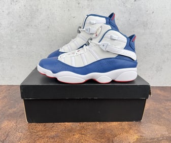Nike 322992-140 Air Jordan 6 Rings True Blue Red