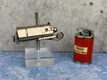 Bowers Trench Mobil Marine Oils Lighters