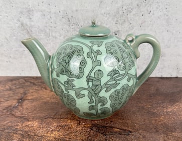 Korean Celadon Porcelain Tea Pot