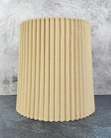 Mid Century Linen Pleated Lamp Shade