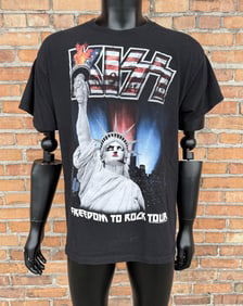 Kiss Freedom To Rock Band Concert T Shirt