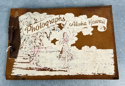 WW2 US Navy Hawaii Photo Album Hula Girls