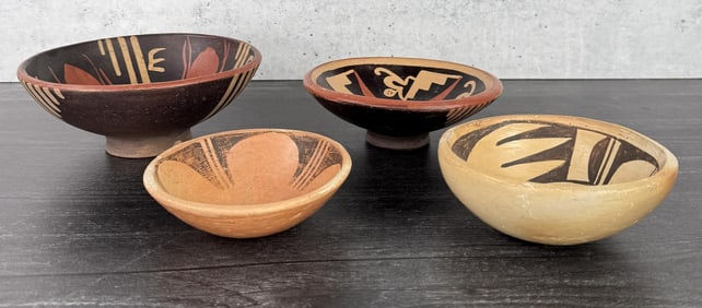 South American and Hopi Indian Pottery Bowls