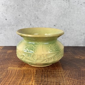 Butte Montana Yellowware Saloon Spittoon