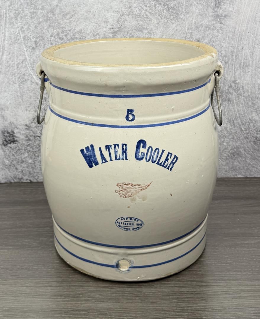Red Wing 5 Gallon Water Cooler Crock (1 of 3)
