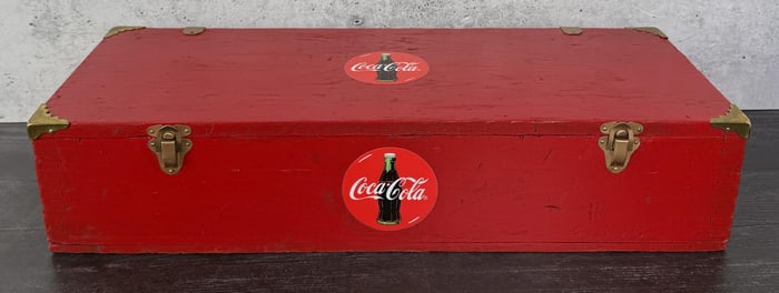 Wood Box With Coca Cola Decals
