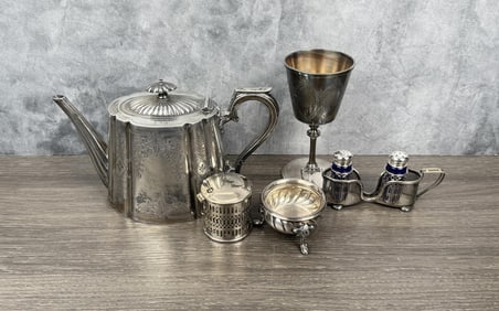 Collection Of Silver Plate Items