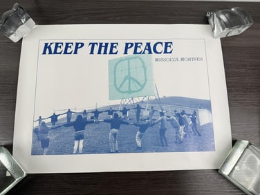 Keep the Peace Missoula Montana Anti War Poster