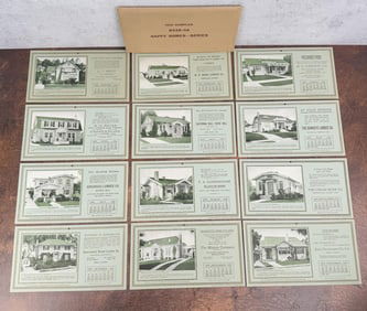 1925 Happy Home Calendar Card Samples