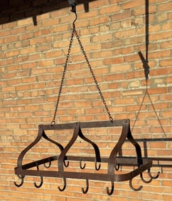 Wrought Iron Kitchen Hanging Pot Rack