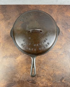 Griswold Number 9 Cast Iron Skillet & Cover Lid